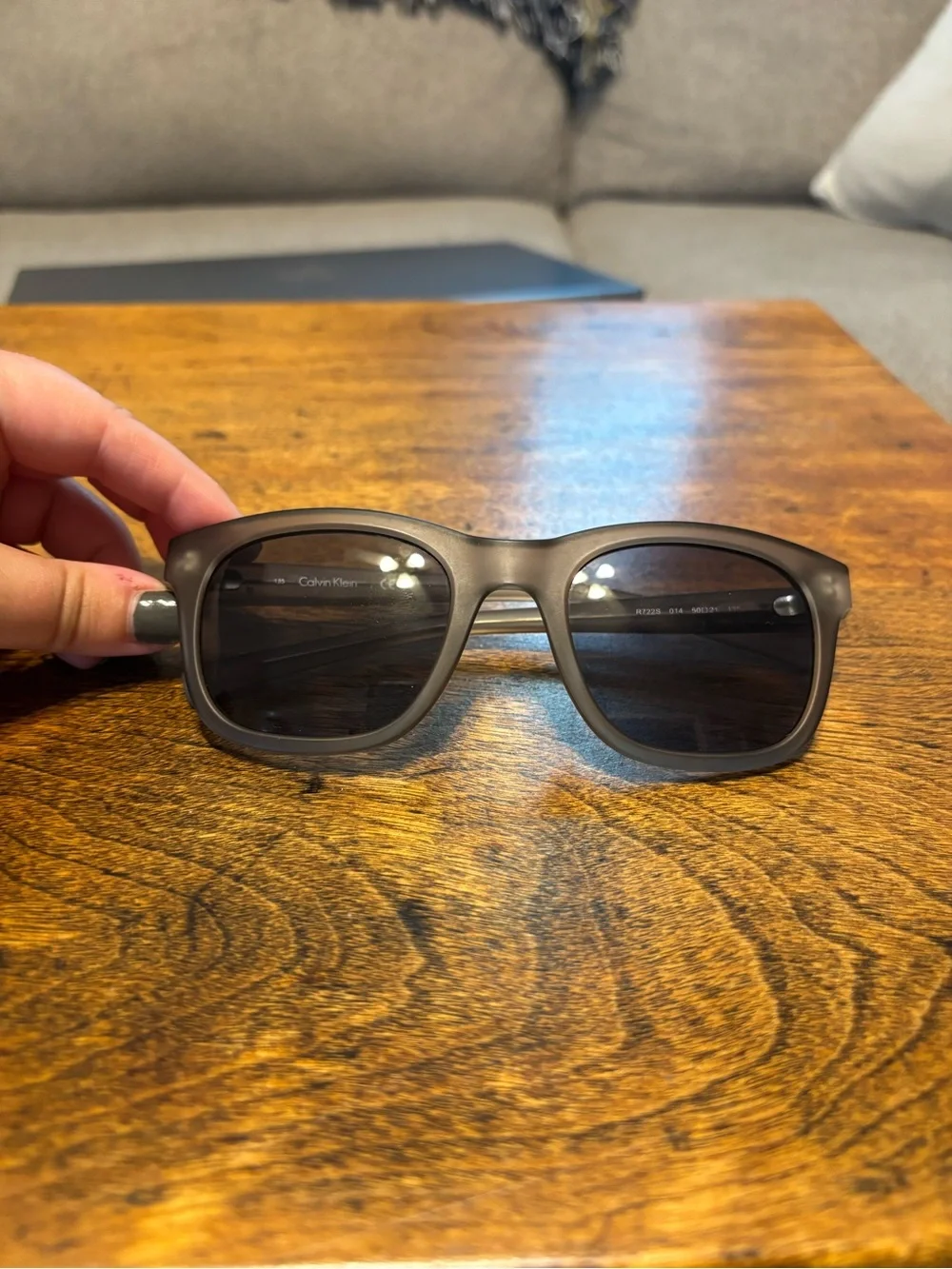 Calvin Klein Summer Men's Matte Brown Sunglasses Classic Polarized Shades